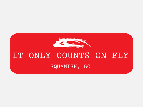 Sticker - It Only Counts On Fly