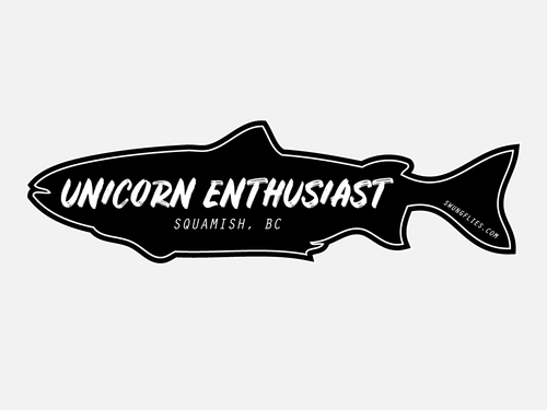 Fish sticker - Unicorn Enthusiast